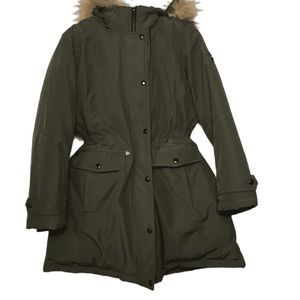 Michael Kors Olive Down Fill Hooded Parka XL